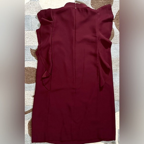 Kate Spade Make Magic Satin Crepe Flutter Shift Dress in Plum ZB3 - Picture 2 of 7